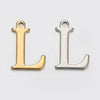 Stainless Steel English Letter Pendant Electroplated Gold Necklace Accessories