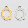 Stainless Steel English Letter Pendant Electroplated Gold Necklace Accessories