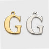 Stainless Steel English Letter Pendant Electroplated Gold Necklace Accessories