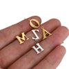 Stainless Steel English Letter Pendant Electroplated Gold Necklace Accessories