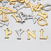 Stainless Steel English Letter Pendant Electroplated Gold Necklace Accessories