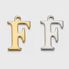Stainless Steel English Letter Pendant Electroplated Gold Necklace Accessories