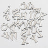 Stainless Steel English Letter Pendant Electroplated Gold Necklace Accessories