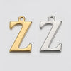 Stainless Steel English Letter Pendant Electroplated Gold Necklace Accessories
