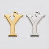Stainless Steel English Letter Pendant Electroplated Gold Necklace Accessories