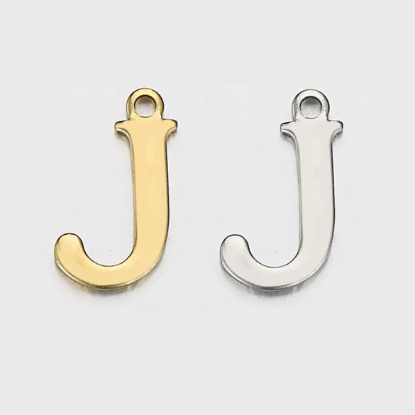 Stainless Steel English Letter Pendant Electroplated Gold Necklace Accessories