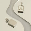 Stainless Steel English Letter Pendant Necklace For Women Polished Style
