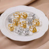 Stainless Steel English Letters Ring Unisex Opening Adjustable Electroplated Minimalist Style