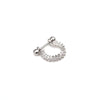 Stainless Steel Exotic Ushape Diamond Microembedded Earrings For Body Piercing Jewelry