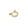 Stainless Steel Exotic Ushape Diamond Microembedded Earrings For Body Piercing Jewelry