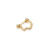 Stainless Steel Exotic Ushape Diamond Microembedded Earrings For Body Piercing Jewelry