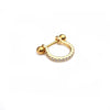 Stainless Steel Exotic Ushape Diamond Microembedded Earrings For Body Piercing Jewelry