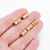 Stainless Steel Eye Cylindrical Loose Beads Dripping Oil Jewelry