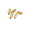 Stainless Steel Eye Cylindrical Loose Beads Dripping Oil Jewelry