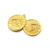 Stainless Steel Eye Pendant Jewelry Accessories Niche Style With Electroplating