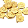 Stainless Steel Eye Pendant Jewelry Accessories Niche Style With Electroplating
