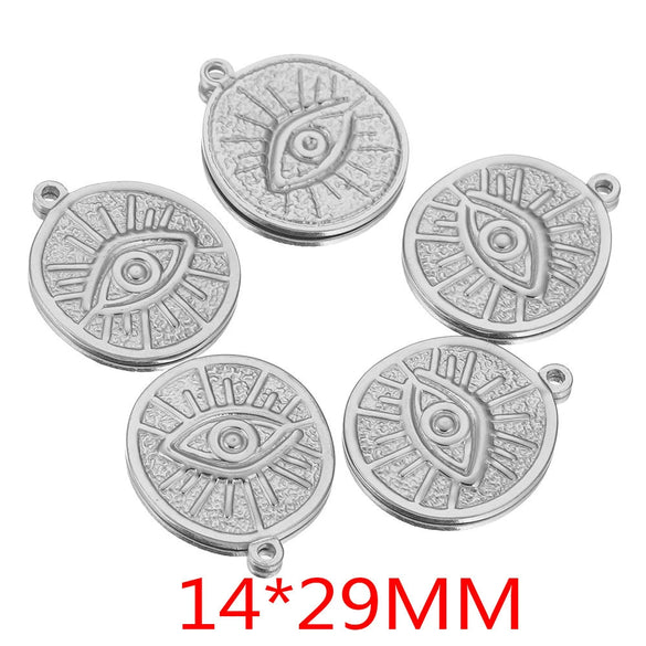 Stainless Steel Eye Pendant Jewelry Accessories Niche Style With Electroplating