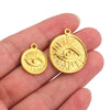 Stainless Steel Eye Pendant Jewelry Accessories Niche Style With Electroplating