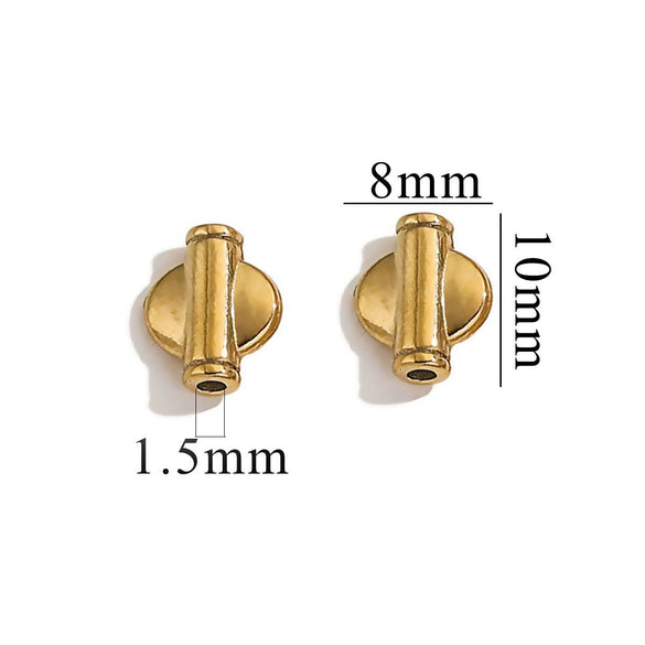 Stainless Steel Fancy Spacer Beads With Dragon Pattern And Electroplating For Jewelry Accessories