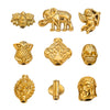 Stainless Steel Fancy Spacer Beads With Dragon Pattern And Electroplating For Jewelry Accessories