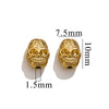 Stainless Steel Fancy Spacer Beads With Dragon Pattern And Electroplating For Jewelry Accessories