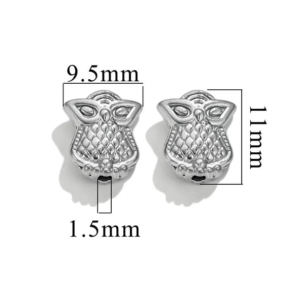 Stainless Steel Fancy Spacer Beads With Dragon Pattern And Electroplating For Jewelry Accessories