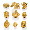 Stainless Steel Fancy Spacer Beads With Dragon Pattern And Electroplating For Jewelry Accessories