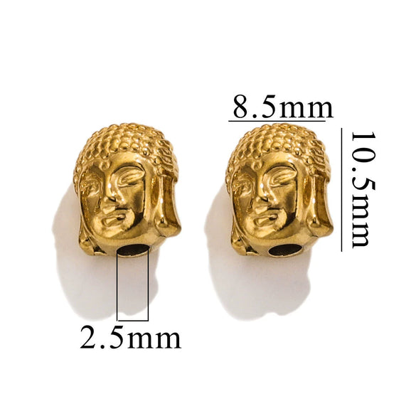 Stainless Steel Fancy Spacer Beads With Dragon Pattern And Electroplating For Jewelry Accessories
