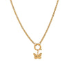Stainless Steel Fashion Animal Series Geometric Pendant Necklace With Furnace Vacuum Plating 18K Gold Color