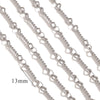 Stainless Steel Fashion Bean Chain Twist Stick Chain Jewelry Accessories For Diy Necklace Bracelet With Electroplating Treatment