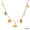 Stainless Steel Fashion Creative Ocean Wind Beach Shell Crab Pendant Necklace With Geometric Shape And Electroplating On O Word Chain For Women