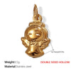 316L Stainless Steel Fashion Dolphin Fourleaf Clover Elephant Pendant Jewelry Accessories With Electroplating
