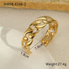 Stainless Steel Fashion Geometric Bow Drop Shape Electroplated Gold Plated Women's Bracelet Jewelry