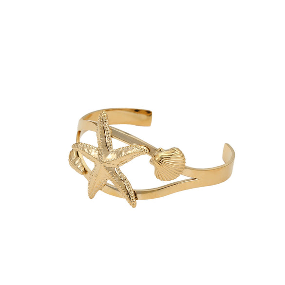 Stainless Steel Fashion Geometric Bow Drop Shape Electroplated Gold Plated Women's Bracelet Jewelry