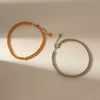 Stainless Steel Fashion Geometric Electroplated Unisex Bracelet Jewelry