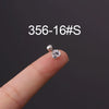 Stainless Steel Fashion Geometric Electroplated Zircon Ear Bone Puncture Earrings For Women