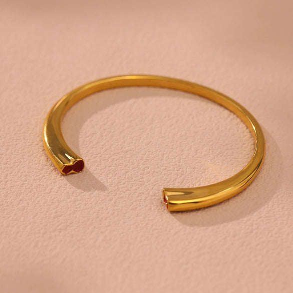 316L Stainless Steel Fashion Gourd Shaped Electroplated Jewelry Bracelet