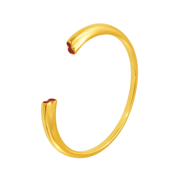 316L Stainless Steel Fashion Gourd Shaped Electroplated Jewelry Bracelet