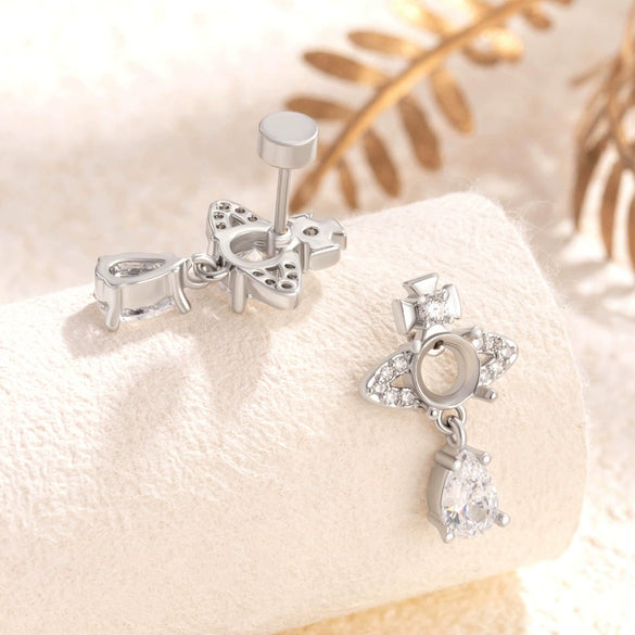 Stainless Steel Fashion Polishing Saturn Ear Nail Jewelry Accessories