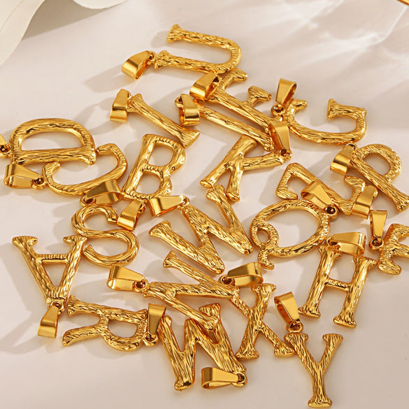 Stainless Steel Fashion Retro Accessories With Letter Pattern And Polishing Treatment For Female