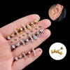 Stainless Steel Fashion Women's Earrings With Fivepointed Star Butterfly And Heart Pattern Electroplated