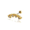 Stainless Steel Fashion Women's Earrings With Fivepointed Star Butterfly And Heart Pattern Electroplated