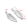 Stainless Steel Feather Sun Rectangular Pendant Jewelry Electroplated