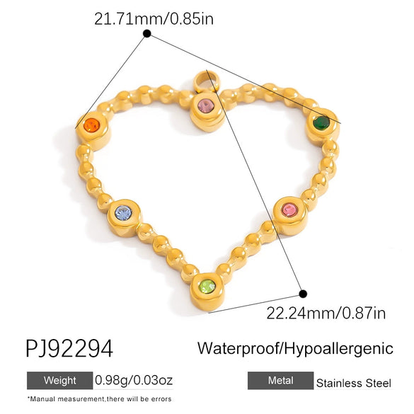 Stainless Steel Fish Bone Heart Pendant Jewelry For Small Animals Sports Style Electroplated