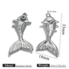 Stainless Steel Fish Octopus Shark Oil Drop Pendant Beach Jewelry Accessories Vacuum Gold Plated Electroplated