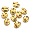 Stainless Steel Fish Pattern Double Oval Bead Connector Diy Jewelry Necklace Making Supplies Accessories With 18K Electroplating