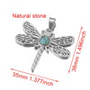 Stainless Steel Fish Pattern Dragonfly Pendant Jewelry Making Supplies With Electroplating 18K Treatment