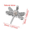 Stainless Steel Fish Pattern Dragonfly Pendant Jewelry Making Supplies With Electroplating 18K Treatment