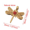 Stainless Steel Fish Pattern Dragonfly Pendant Jewelry Making Supplies With Electroplating 18K Treatment