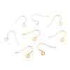 Stainless Steel Fish Pattern Electroplated Earrings Hook Jewelry Making Supplies